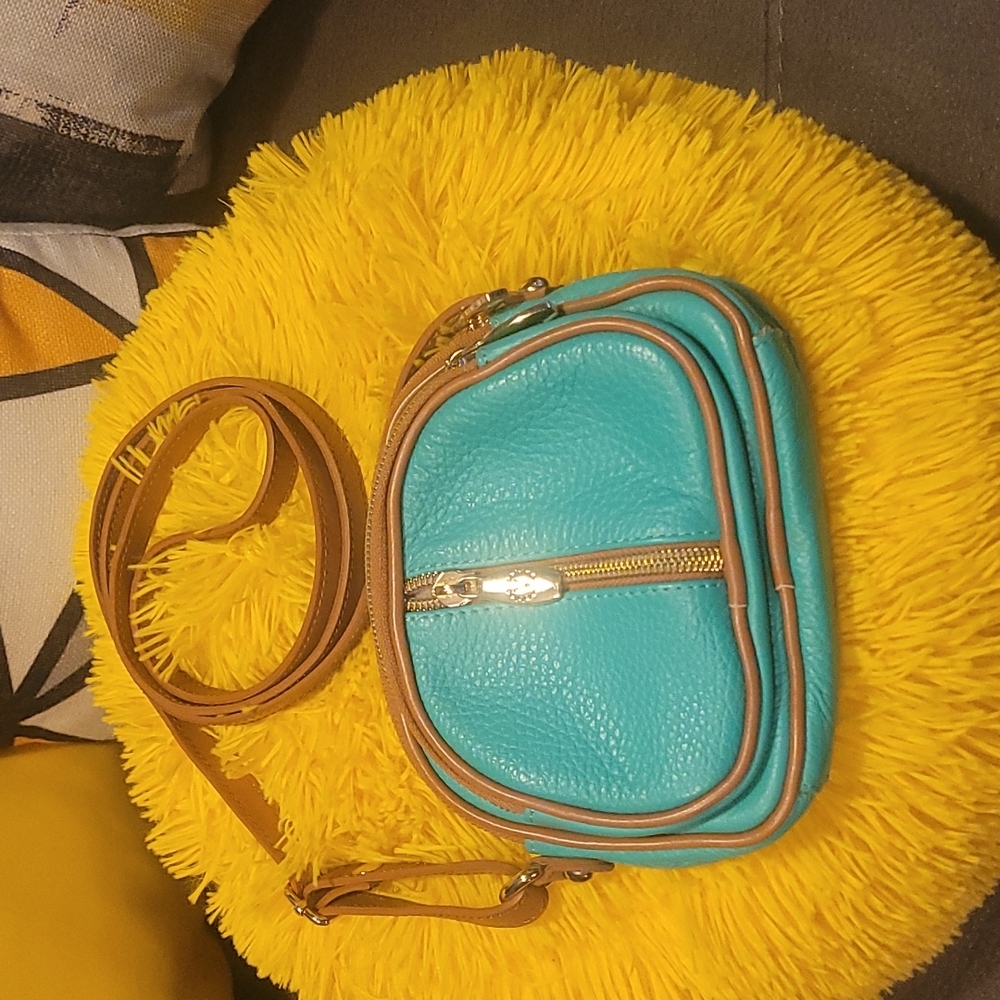 Valentina Bright Teal  Mini Bag